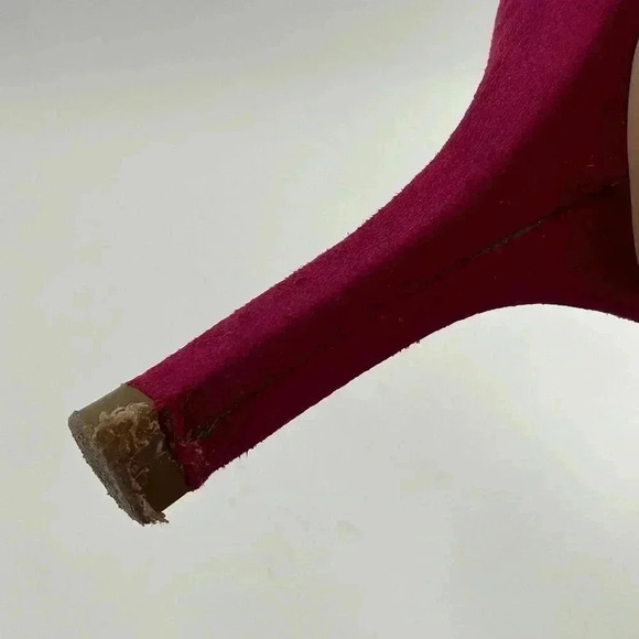 Alfani womens Cassidy heels size 10 fuchsia suede open toe stilettos - Picture 12 of 14